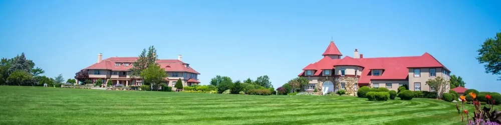 Mansion and surrounding buildings at the Ocean Edge Resort & Golf Club